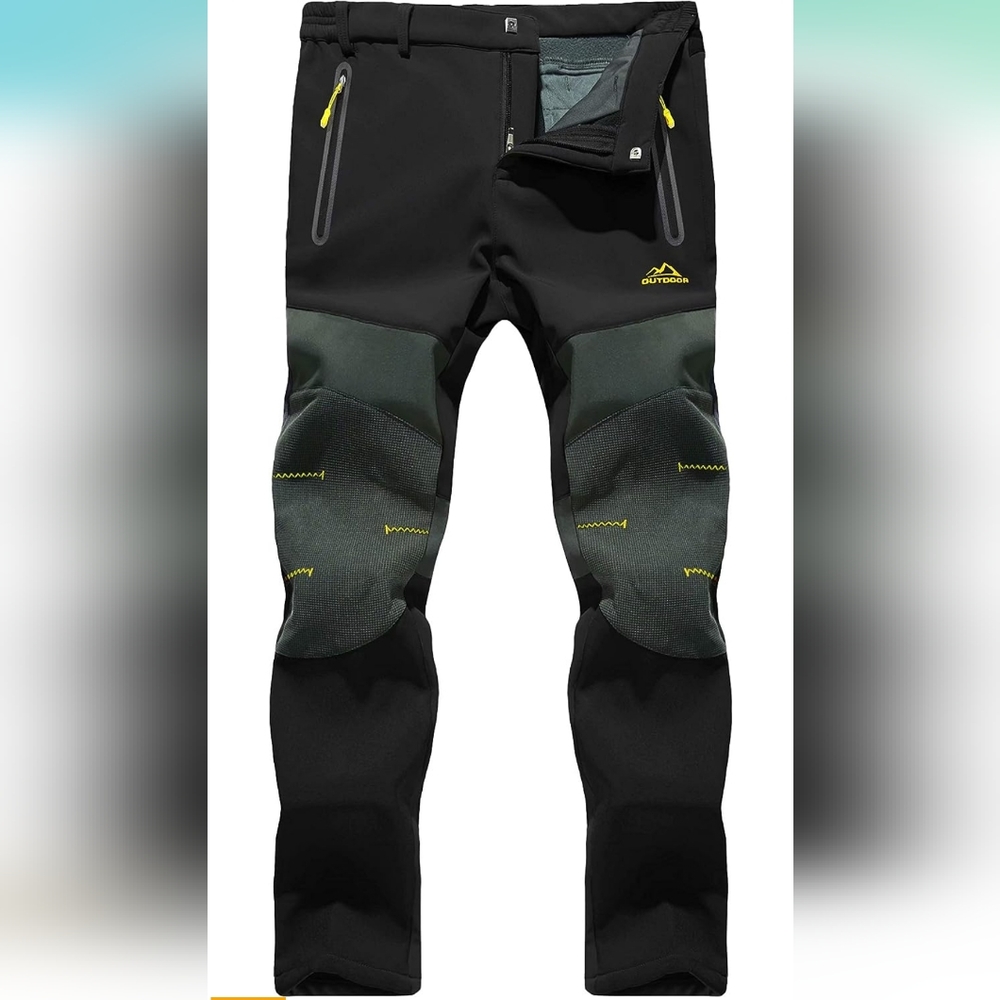Men's Winter Ski Snow Pants Hiking Pants Water Resistant Zipper Pockets …